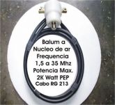balum p/ antena dipolo 1,5 a 35 mhz